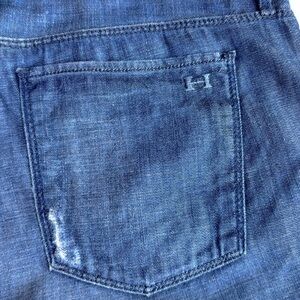 Habitual women’s jeans distressed straight to wide leg lightweight size 29